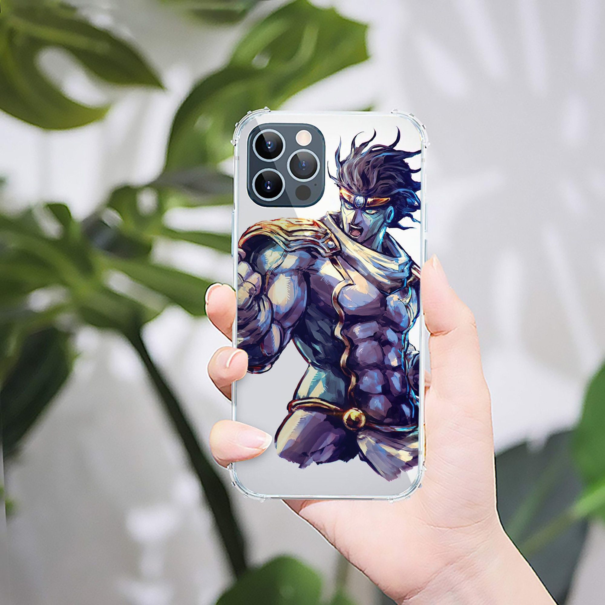 （画像用） ジョジョの奇妙な冒険 JoJo's Bizarre Adventure 【iPhone 12シリーズ対応】透明スマホケース（クリアソフトケース）